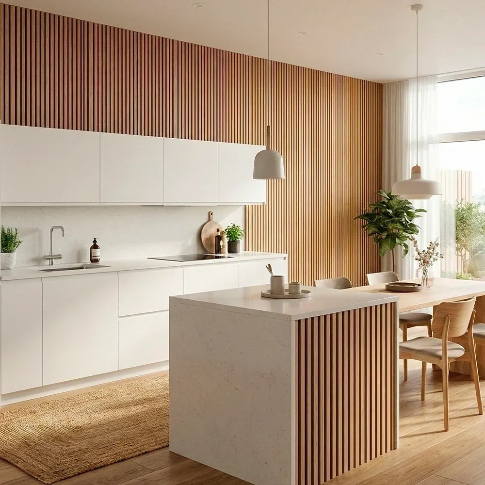 Flexible Akustikpaneele aus Holz - (270 cm x 110 cm)