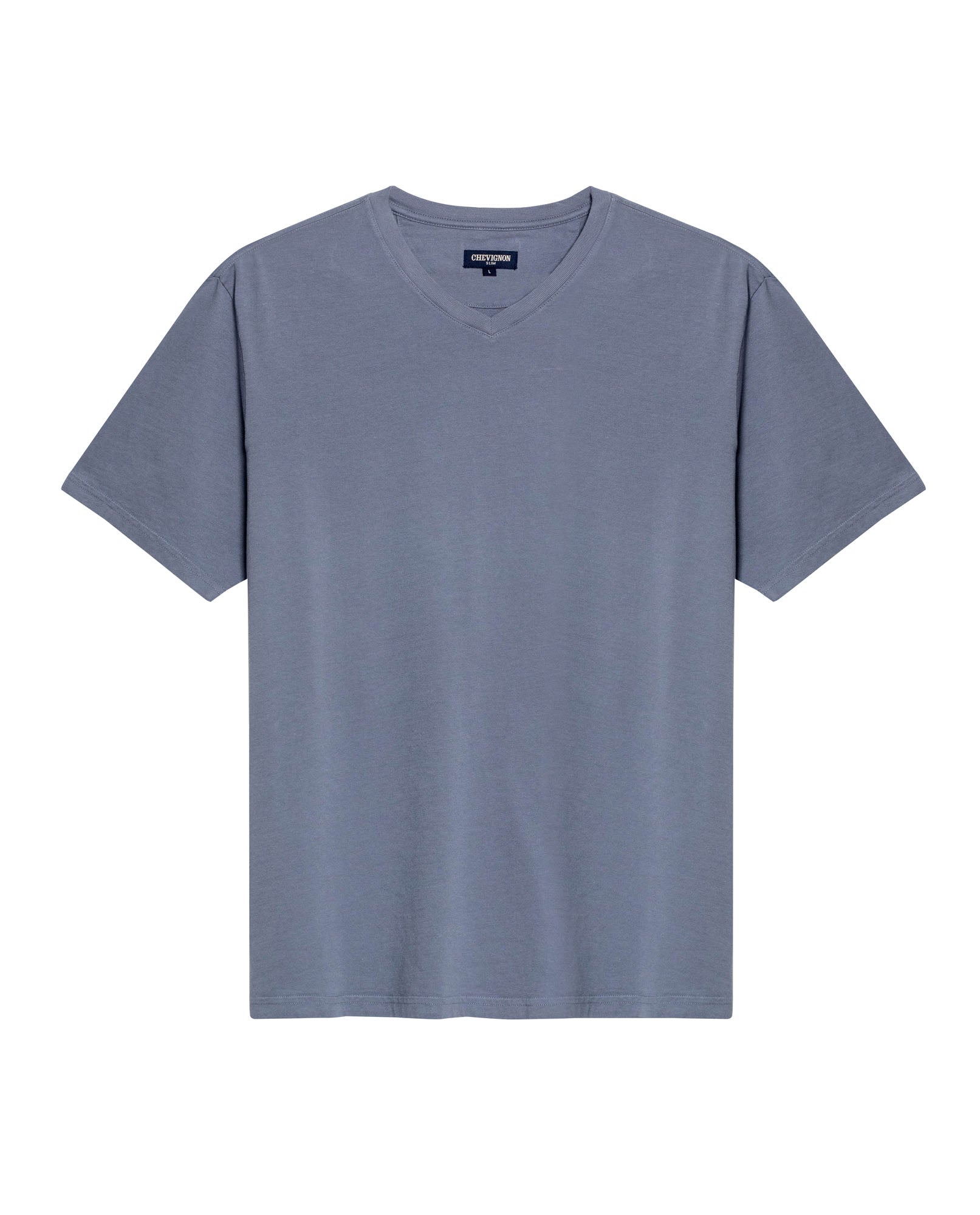 Men's Slim Fit V-Neck T-Shirt - Light Blue