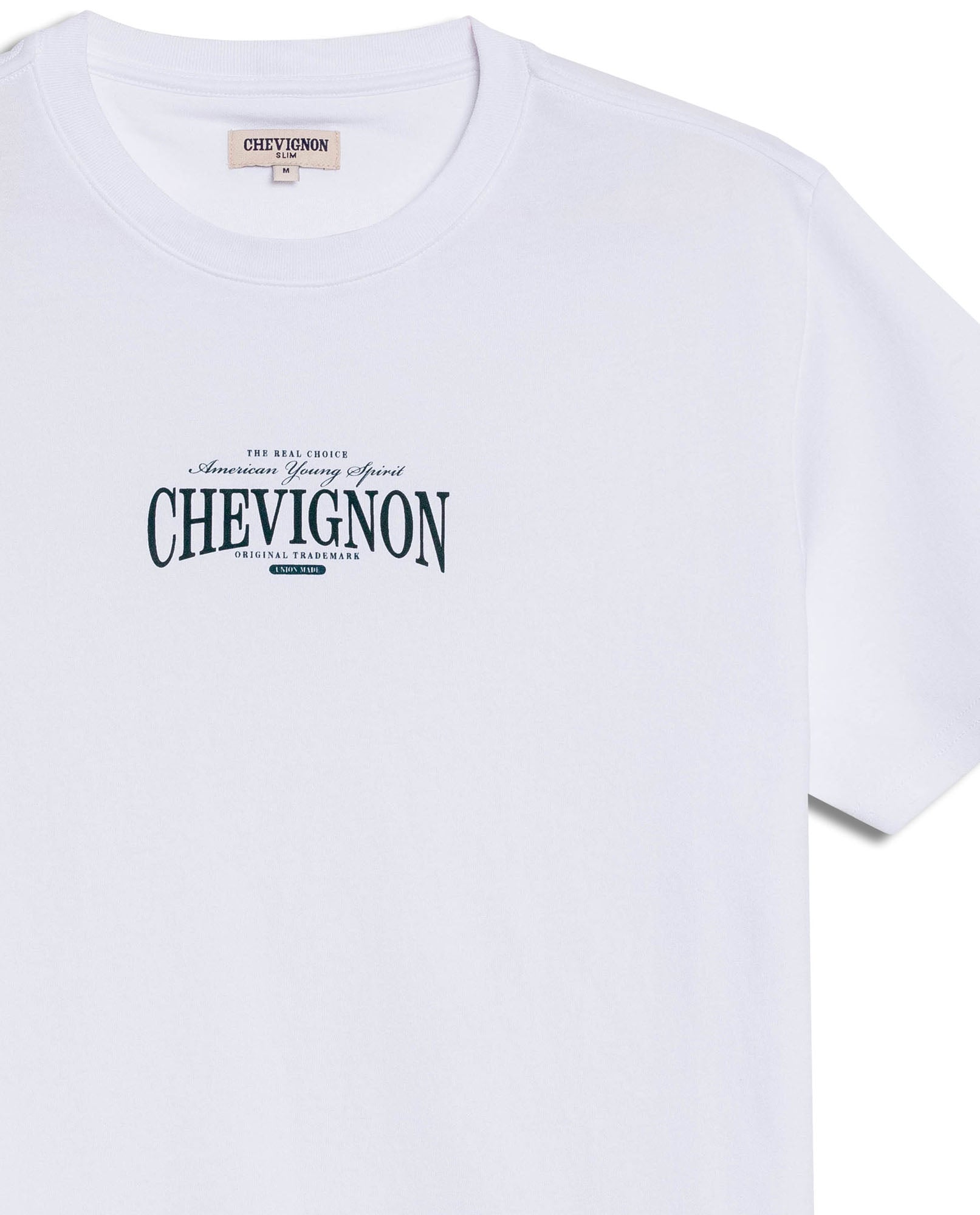Men's T-Shirt Slim Fit Short Sleeve Cotton Polyester High Density Graphic Center Print Tactile Relief - White