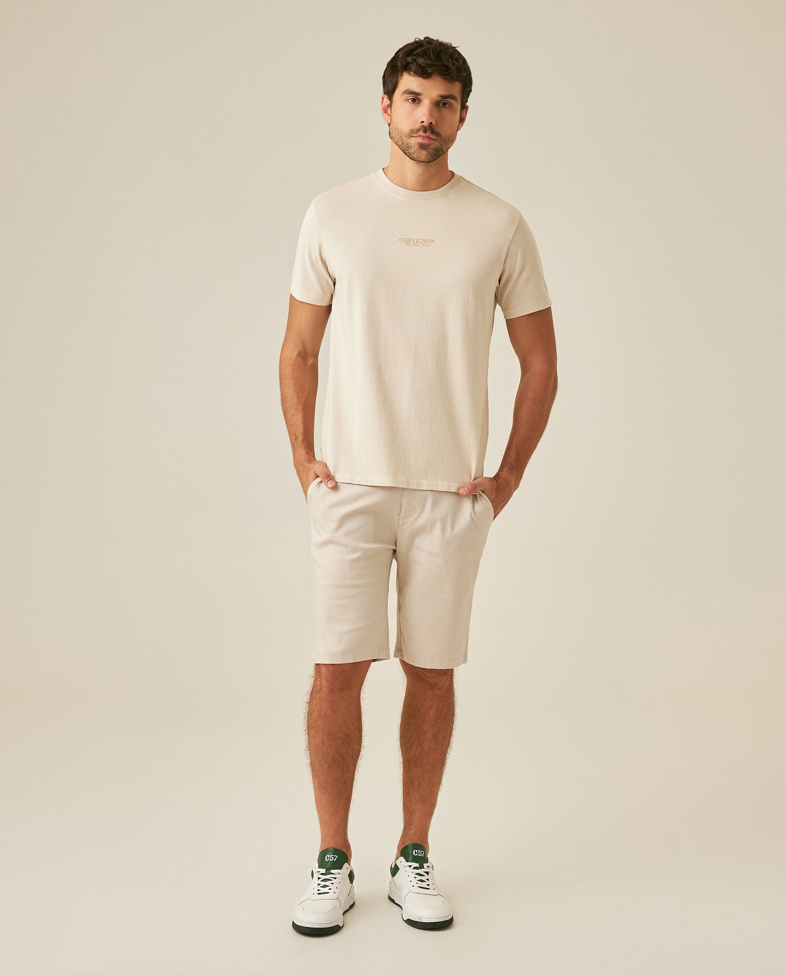 Men's T-Shirt Classic Fit Short Sleeve Cotton Jersey Heavy Washed Front Graphics Back Appliqué - Raw