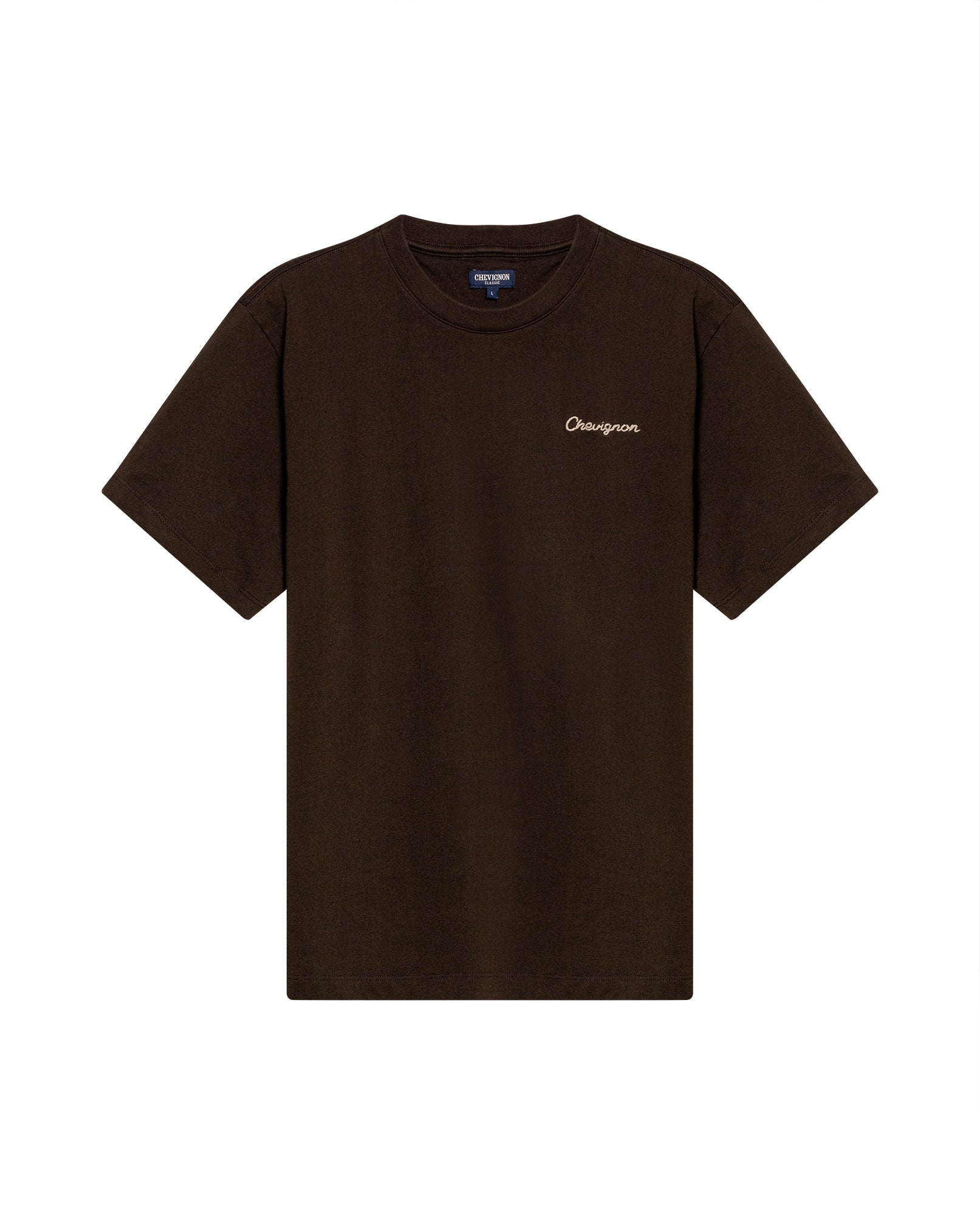 Men's Rodeo T-Shirt Classic Fit Short Sleeve Artisan Embroidery - Brown