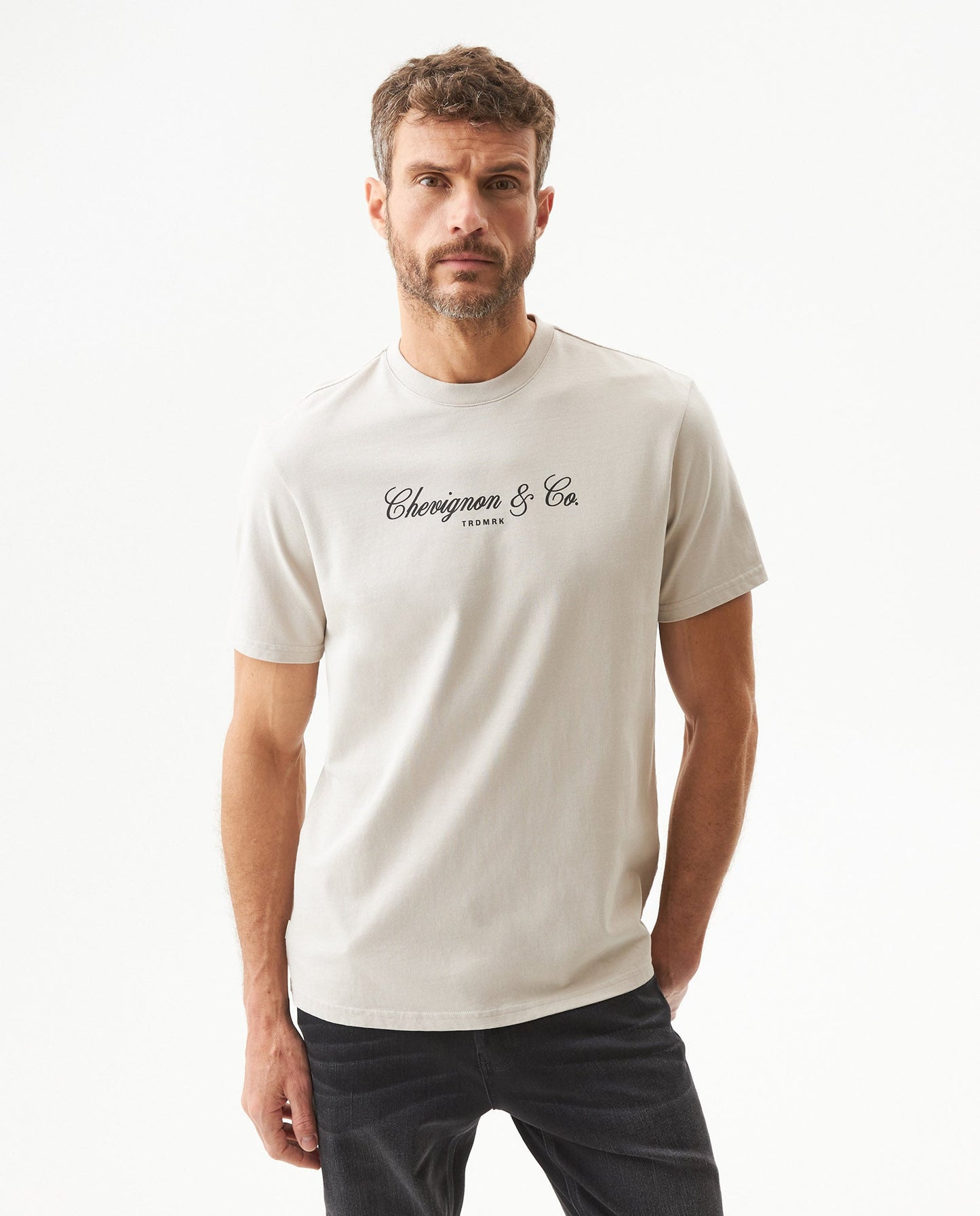 Men's Classic Fit Short Sleeve T-shirt in Cotton Ballroom