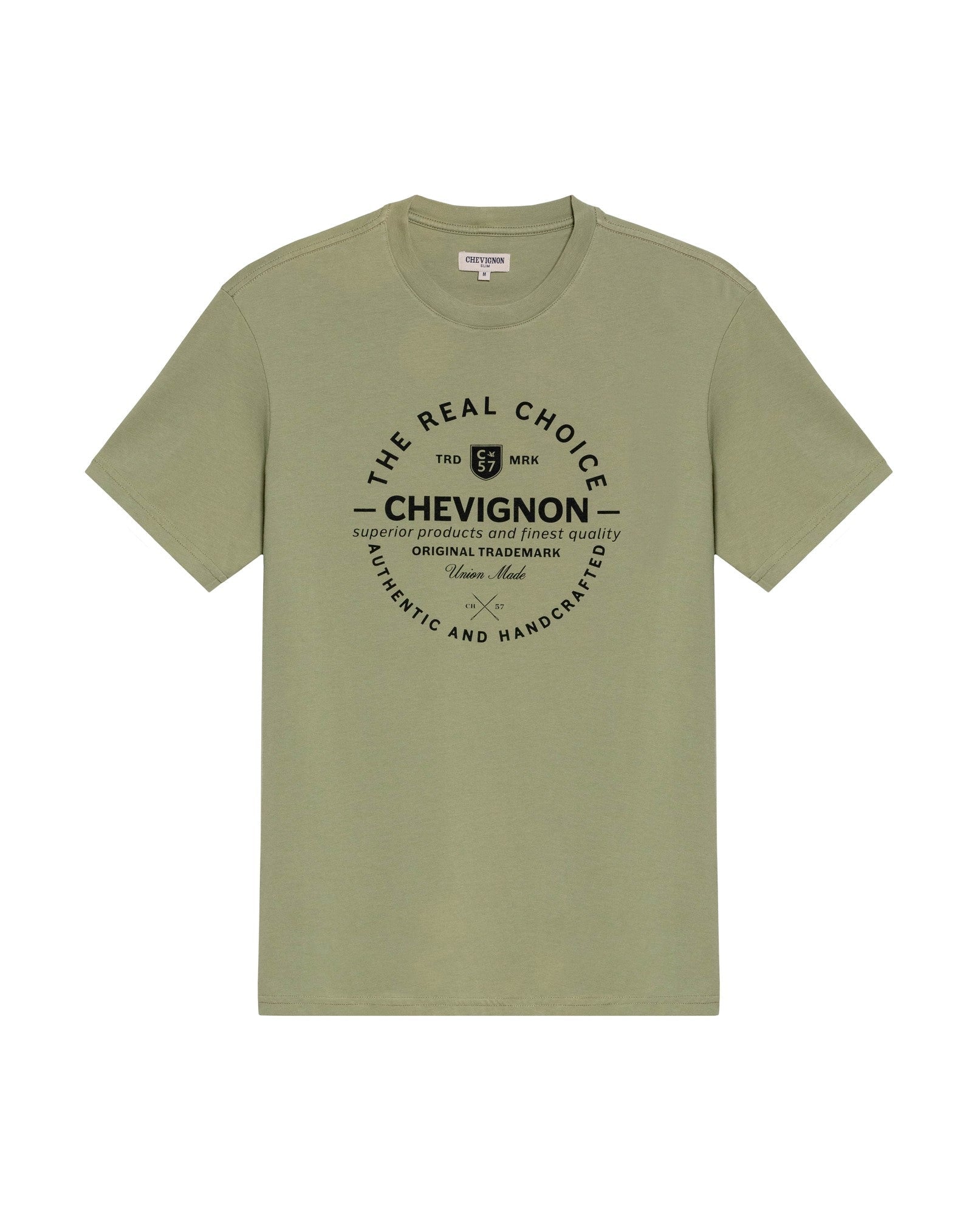 Men's Slim Fit Short Sleeve T-shirt in Cotton Festive
