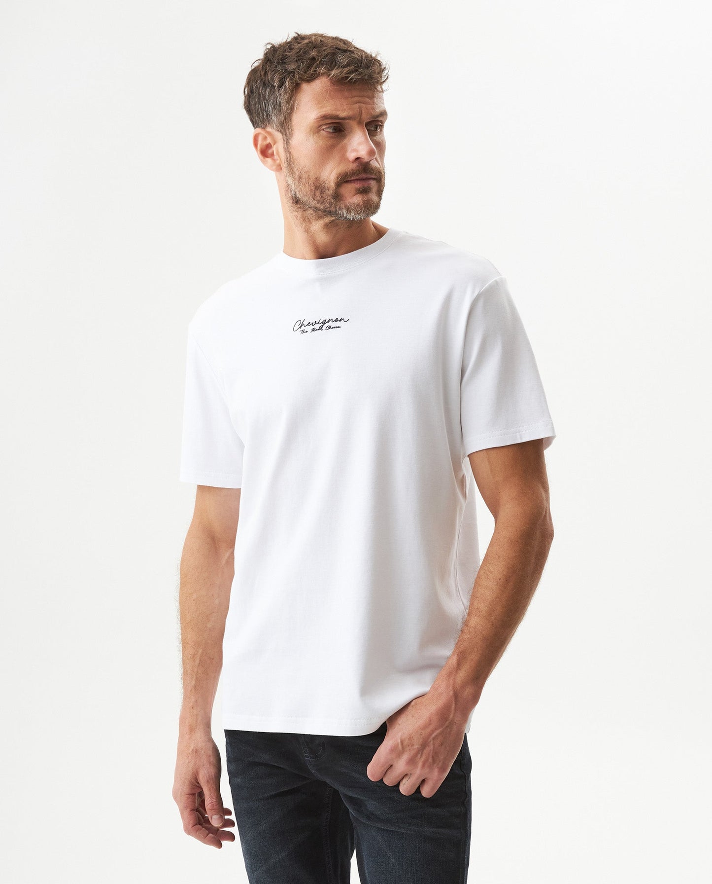 Men's Classic Fit Printed T-shirt in Cotton Bayside