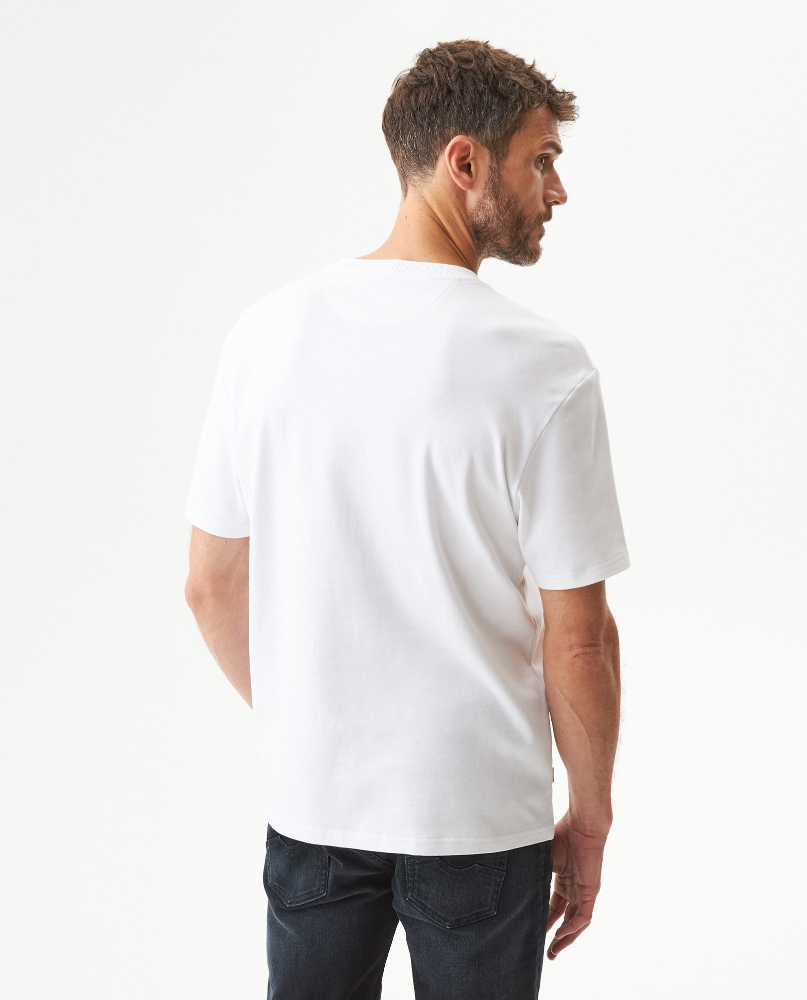 Men's Classic Fit Printed T-shirt in Cotton Bayside
