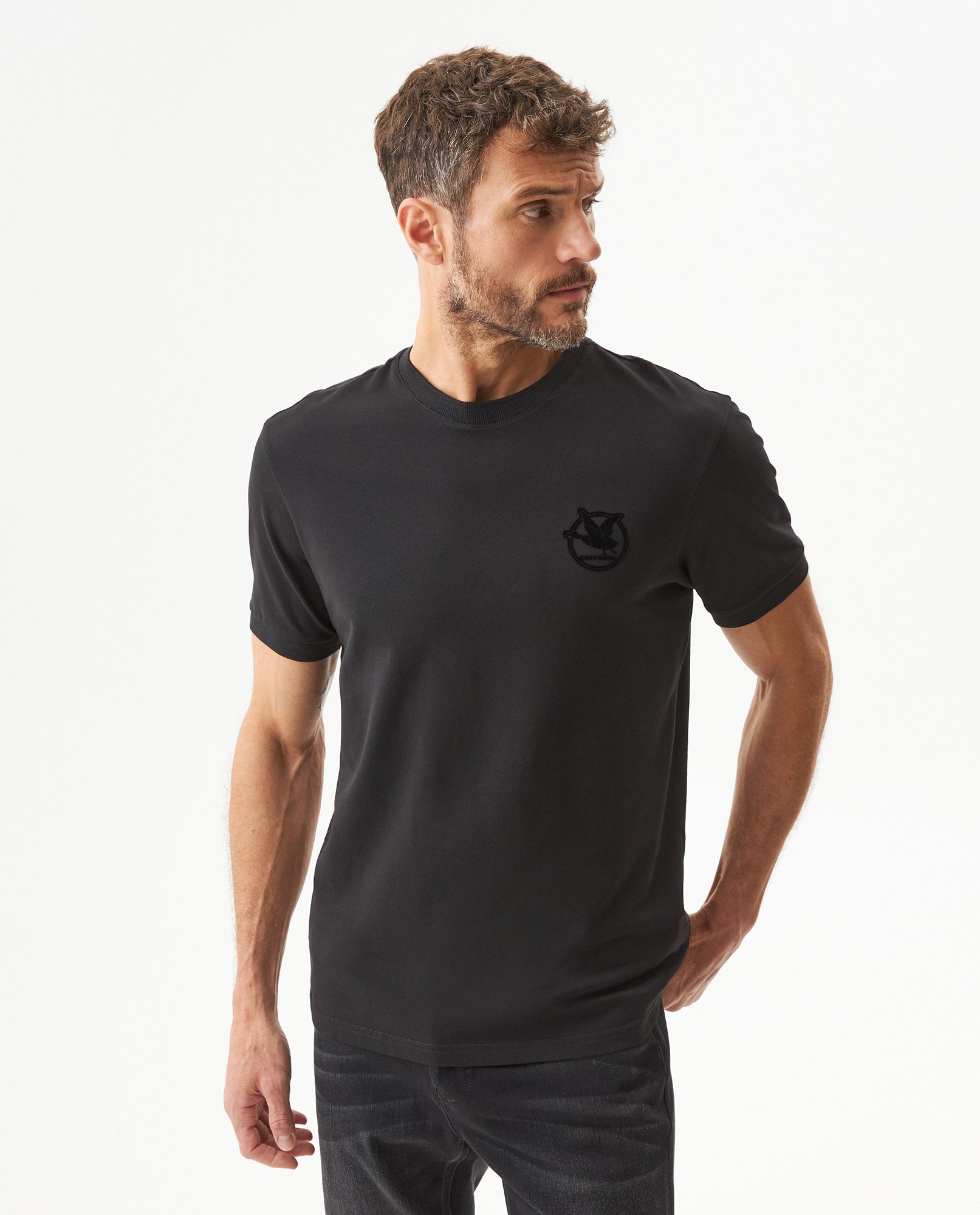 Men's T-Shirt Short Sleeve - Black