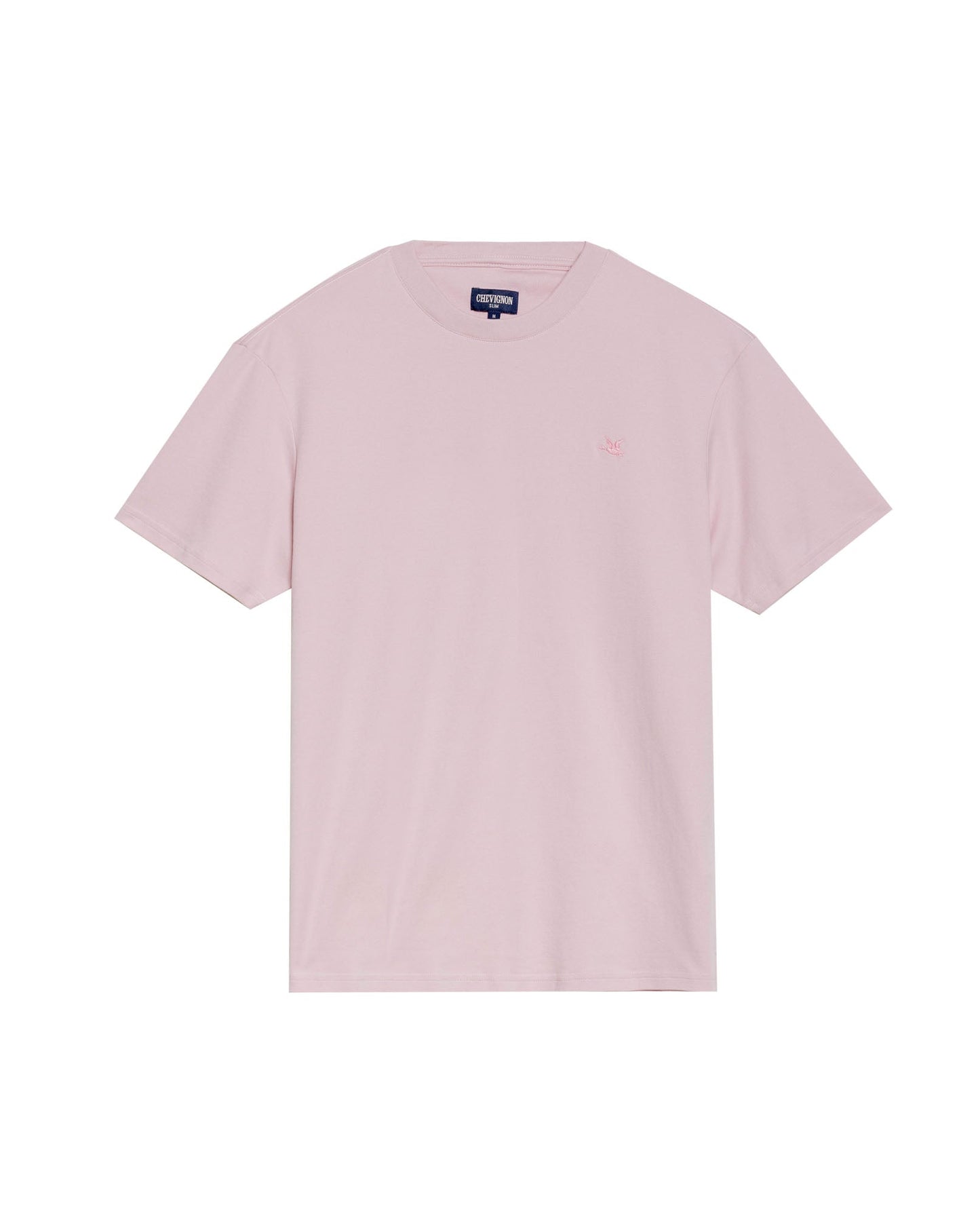 Men's Embroidered Slim Fit T-shirt in Cotton Twilight