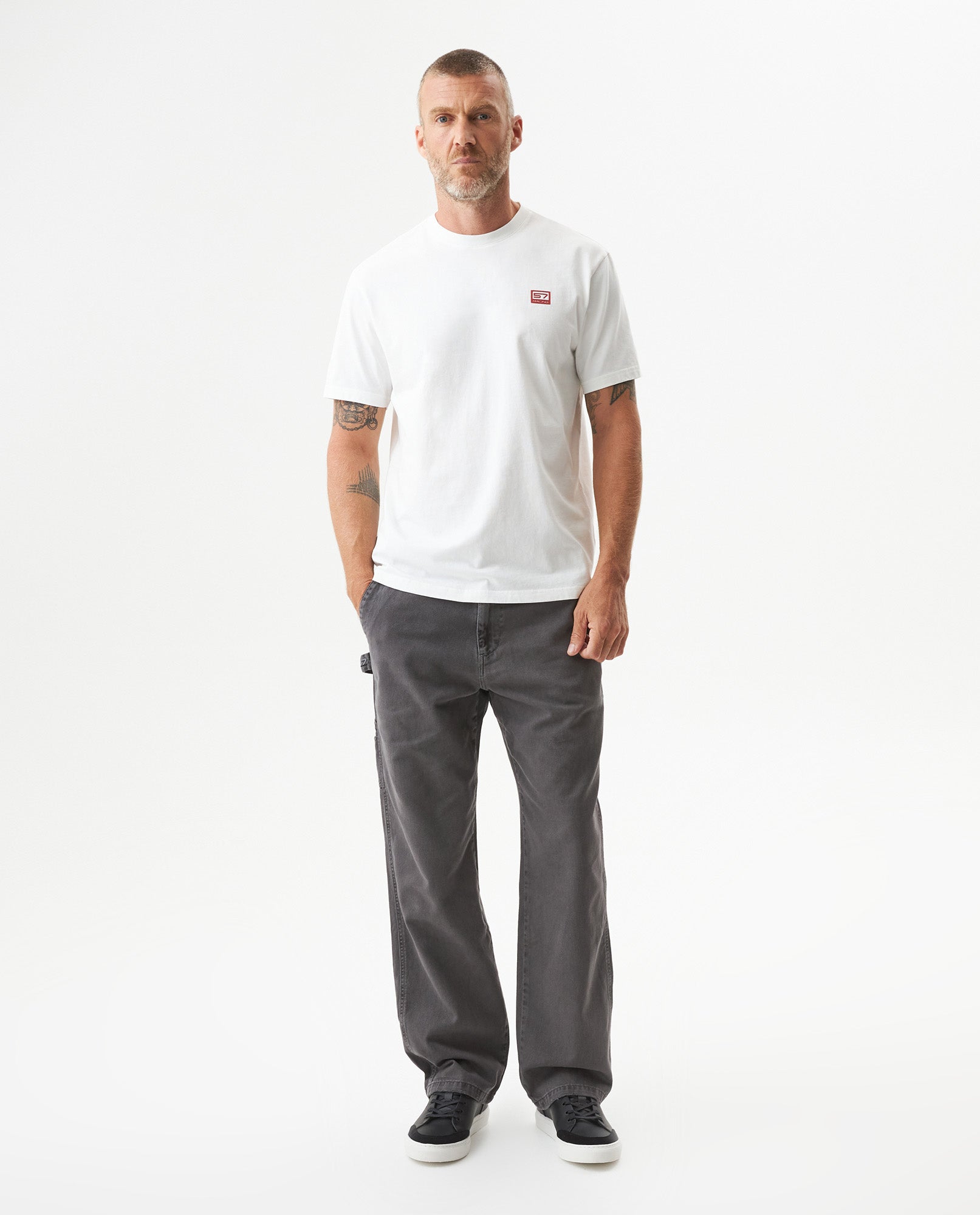 Men's Racing Graphic Classic Fit T-shirt in Cotton Captain