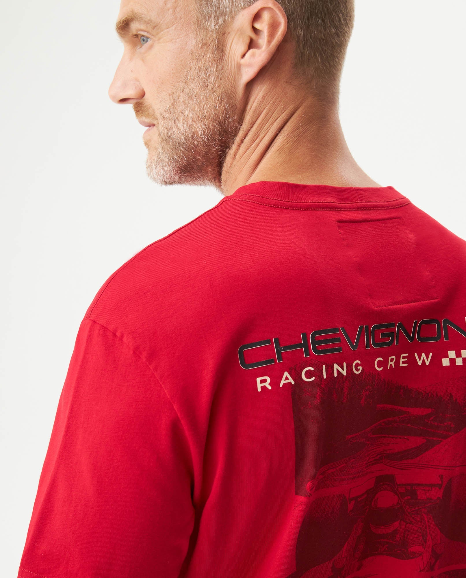 Men's Racing Graphic Classic Fit T-shirt in Cotton Captain
