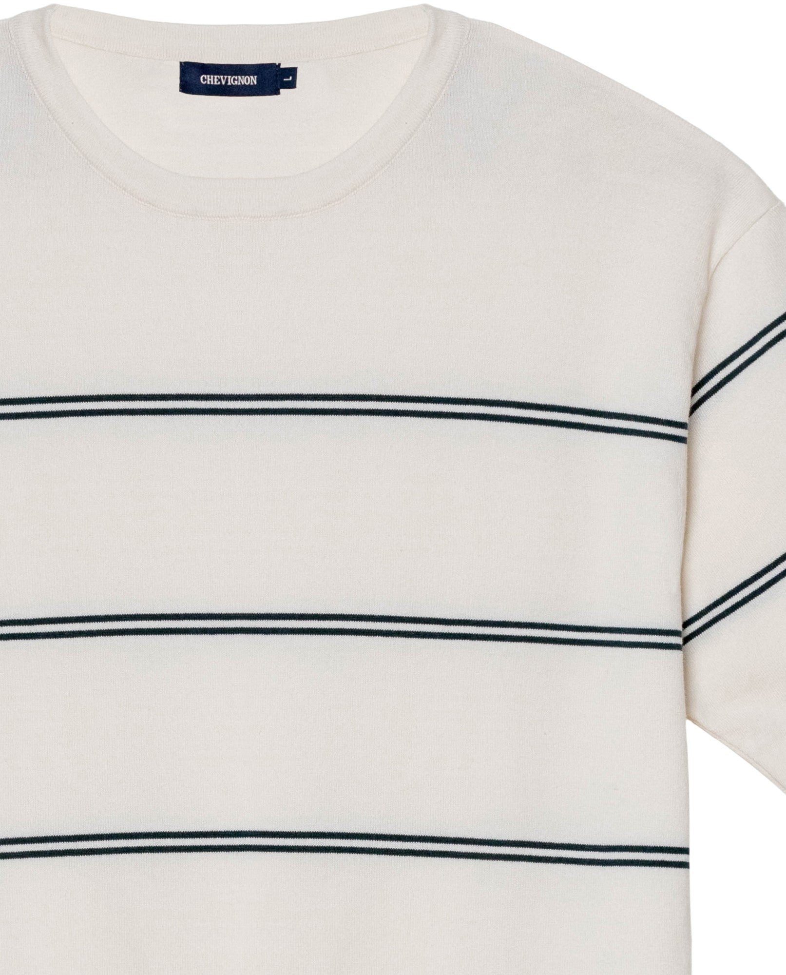 Men's Contrast Stripe Knit T-shirt Midnight