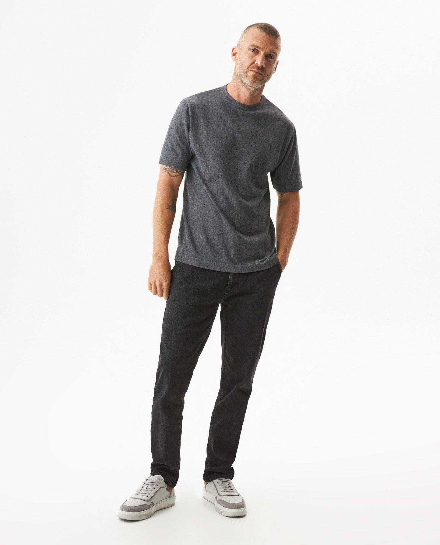 Men's Heathered Cotton Knit T-shirt Sparkle