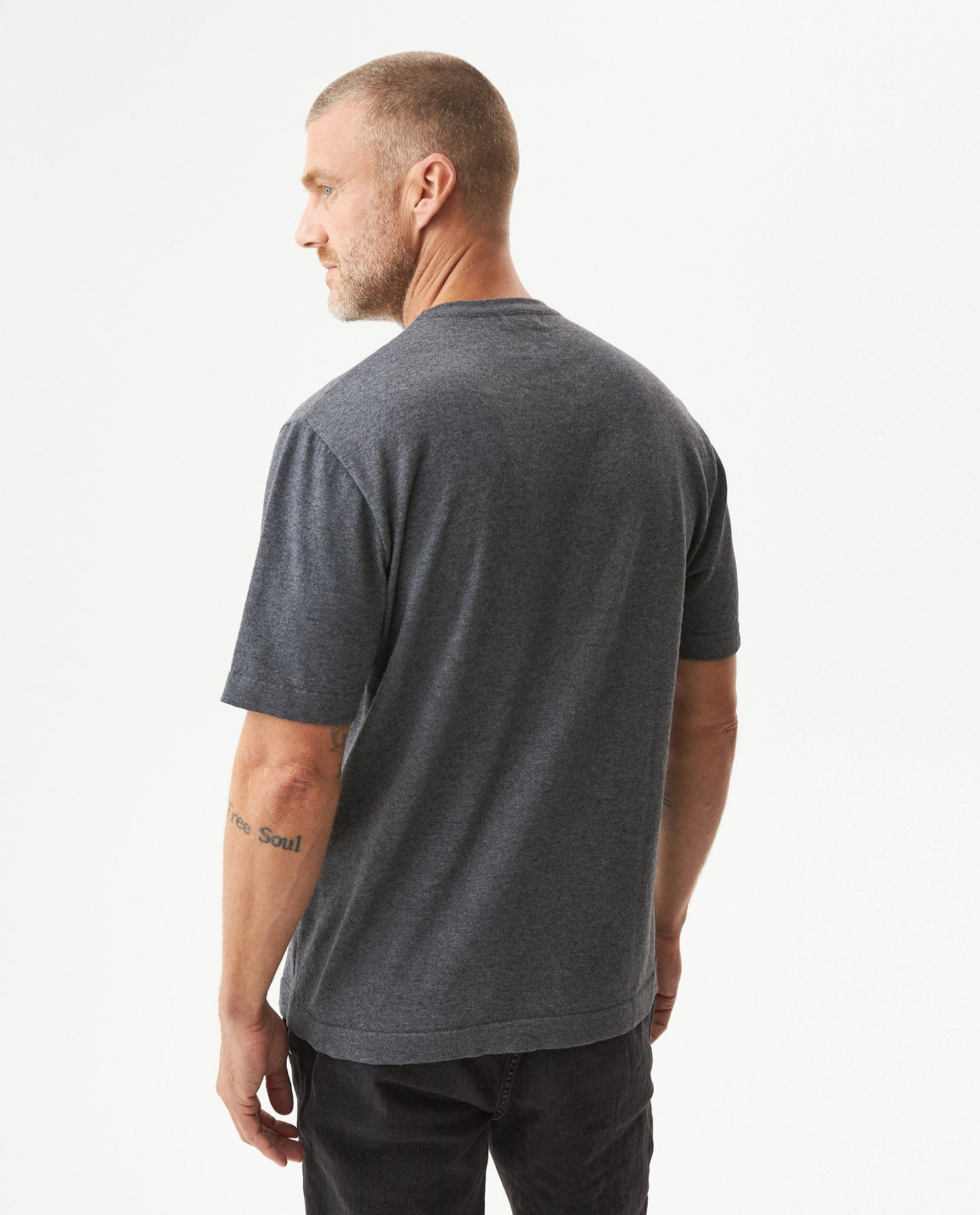 Men's Heathered Cotton Knit T-shirt Sparkle