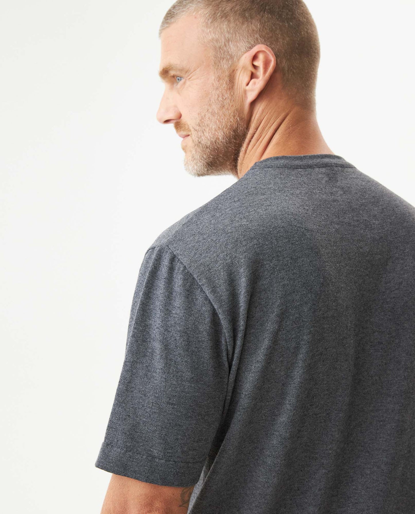 Men's Heathered Cotton Knit T-shirt Sparkle